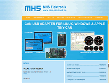 Tablet Screenshot of mhs-elektronik.de